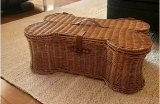 Woven Wicker Dog Toy Storage Basket #63 VV MTS|98646