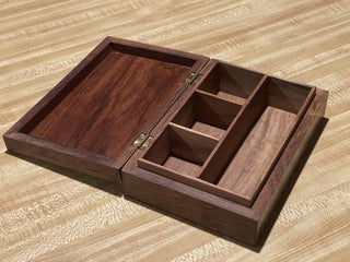 7.5"x5" Big Ben Wood Tea Caddy/ Trinket Box--SP RCD