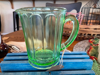 Uranium Glass milk pitcher MTS|159366