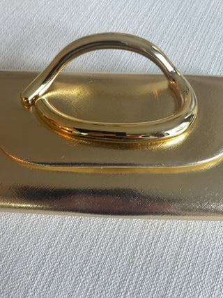 MyHozee gold clutch bag with gold chain new