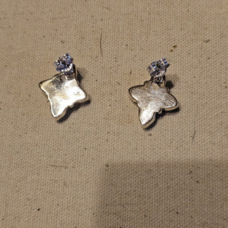 .925 cotton candy dahlia post earrings