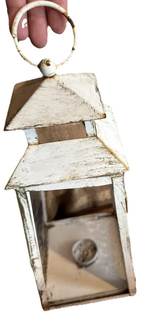 #62 VV Lantern Metal & Glass Beach Lamp Light Center piece Decor 14" High MTS|62429