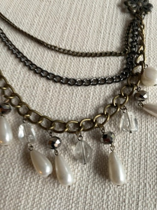 vintage multi-strand statement Necklace Traci lynn