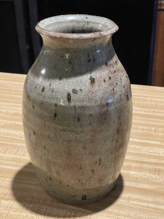 9.5" Studio Art Pottery Stoneware Vase, Speckled--SP MTS