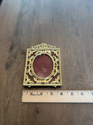 Vintage gold ornate mini frame RSV|63560