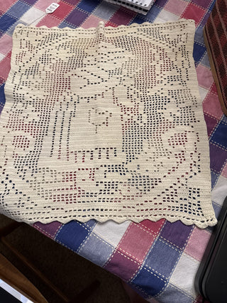 Off White Square Doily - 20 x 20 -RCD|87990