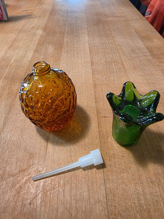 MTS Vintage Glass Pineapple Perfume Bottle|122274