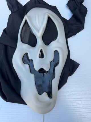 AS IS Vintage Easter Unlimited Scream Ghostface Mask Glow-In-The-Dark Squiggly Smile