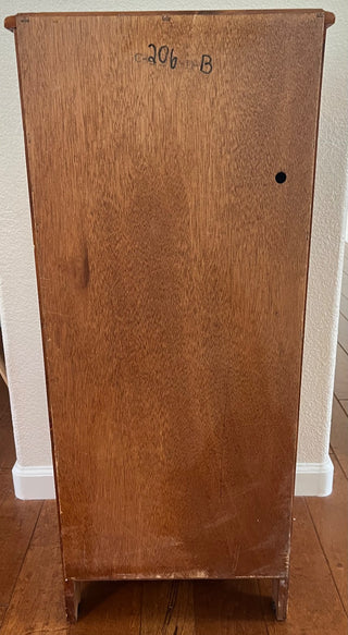 VINTAGE SOLID WOOD PINE DROP DOWN DESK WITH DRAWER & 2-SHELF CABINET 39.5T X 11.5D X 17W DROP DOWN DEPTH 19.5 (KJS) RCD|94907