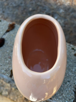 JP vintage 1980s Art Deco style peach vase