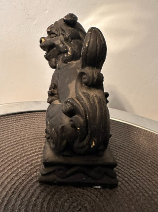 Dragon Dancing Lion Figure Matte Black  MTS|91237