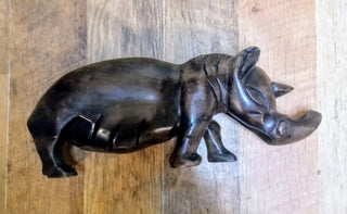 MW Hand Carved Wood Rhino MTS
