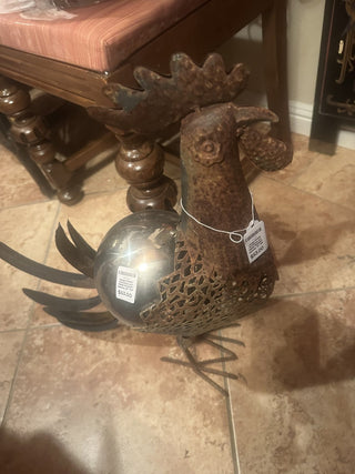 Large Rustic Primitive Art Metal Rooster approx. 21" Tall #47 VV MTS