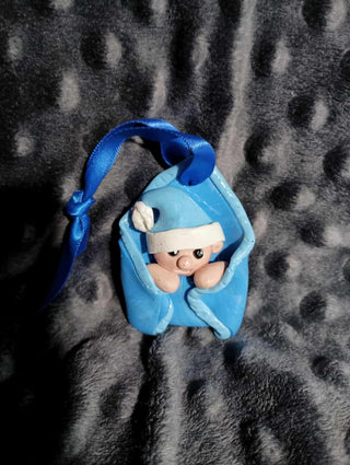 dark blue baby ornament rsv