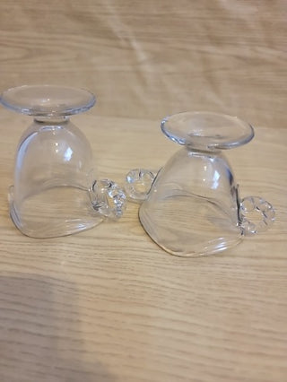 JMD- Vtg. Fostoria Coronet Glass Cream & Sugar Set *PAIR*