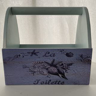 wood box tote, "La Toilette"  RSV