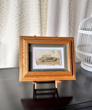 Vintage Wooden Frame Car Photo (LZD - RSV)|69458
