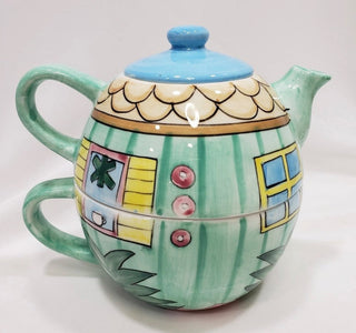 Vintage "Teapot for One" stacking set