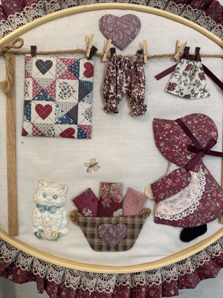 Laundry day quilted textile art|58856
