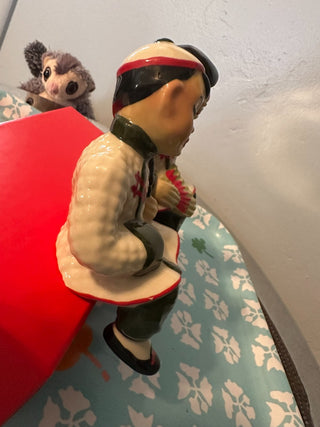 Oriental Asian Sisters PAIR Sitting 1942-1956 circa MTS|118563