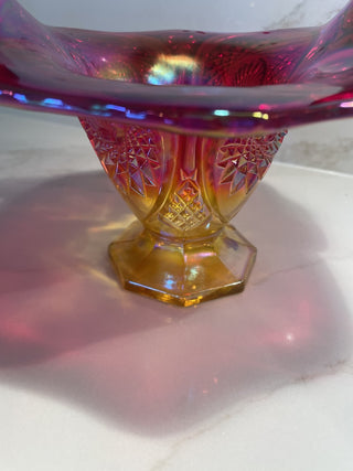 Indiana Sunset Carnival Glass Basket-RSV|75932