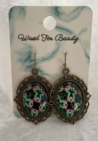 ornate oval earrings RSV
