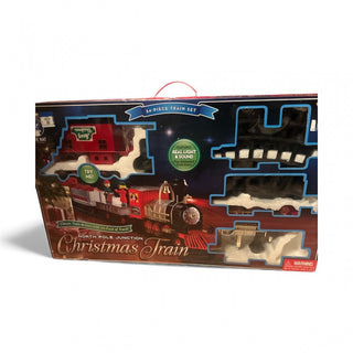 North Pole Junction Christmas Train Set Blue Hat Toy Company #47 VV MTS|135523