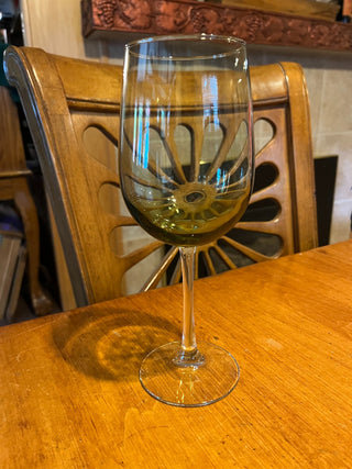 Large Green Wine Glass. RSV|109699