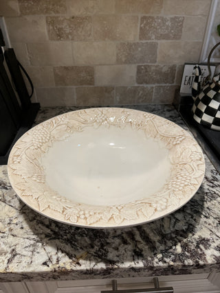 Harry & David Portugal "Vineyard" Ceramic Extra Large Serving Bowl RCD|78344