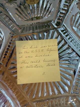 USSR 24% Lead Crystal Bowl