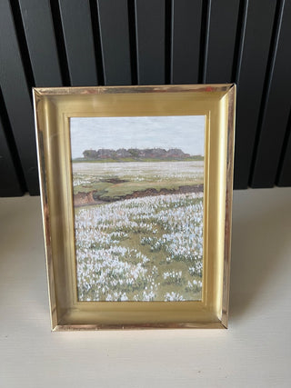 Vintage gold framed summer meadow RSV|101286