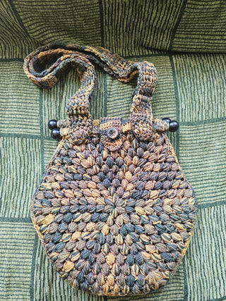 Vtg Handmade Crochet Purse MTS|94459