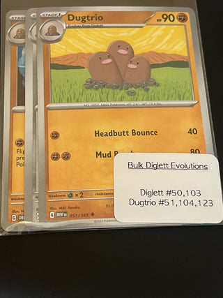 Diglett Evolutions Pokémon Cards Qty 5 -RSV|88949