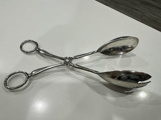 Vintage Leonard Silverplate Serving Tongs MTS|91935