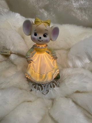 Porcelain Mouse Lamp|60128