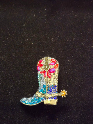 Bling boot brooch RC. D.