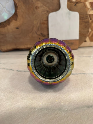 Iridescent Gourd 7.5" glass|113106