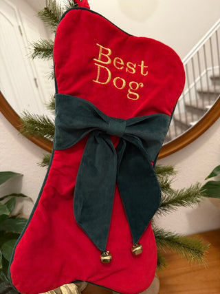 “Best Dog” Christmas Stocking|136323