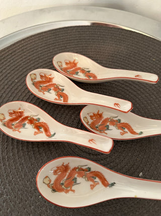 Oriental Spoons set of 5 Red  MTS|91340