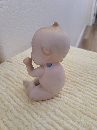 Lefton Kewpie Piano Baby Bisque Porcelain Figurine RCD|85947