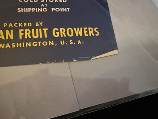 Trout Apples Authentic Farm Crate Label EC125 MTS|100447