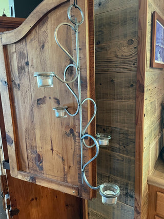 Handmade Silver Metal Hanging Candle Holder ~MTS|111392