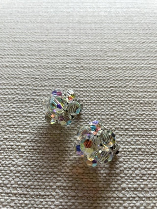 Vintage  aurora borealis clip on earrings