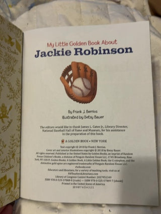 My Little Golden Book About Jackie Robinson
