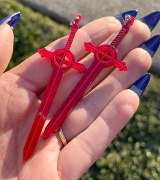 Demon Blood Sword Earrings MTS|60461