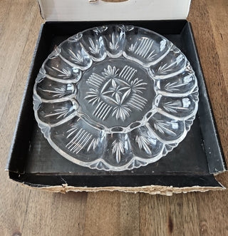 Vtg. Federal Glass Georgetown Deviled Egg Plate-RSV|83407