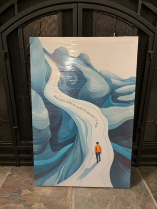 Inspirational Hiking Adventure Canvas Wall Art 24” x 16”