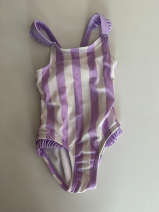 12M - Purple and White Stripe Bathing Suit - Cat & Jack RSV|77197