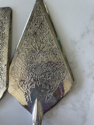 Set of 2 Vintage Serving Spoons-RSV|78593