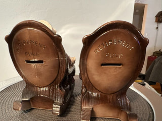 Coin Banks SET Oldsters #4266 Vintage MTS|94983